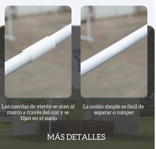 Carpa Jardín 395x295x255 cm Blanca