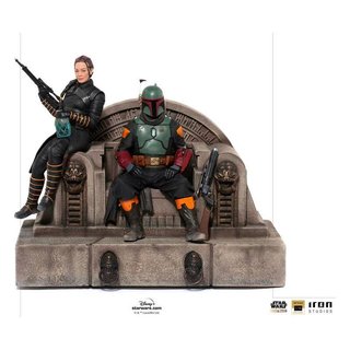 Boba Fett & Fennec Trono 1/10 23cm