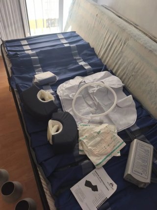 Cama articulada, 3 semanas de uso