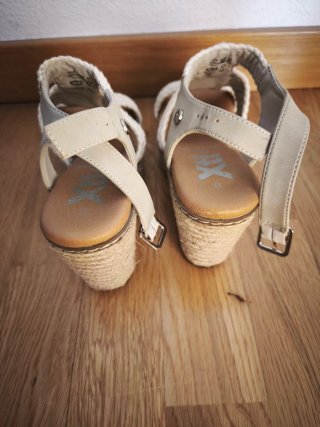 Xti Sandalias Cuña Beige y Marrón