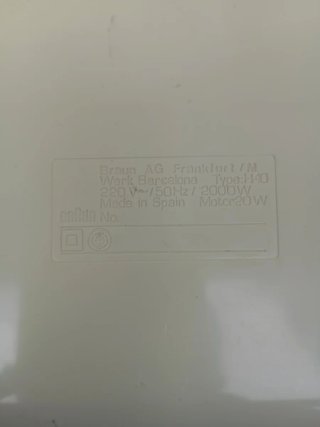 !OCASIÓN! Calefactor Eléctrico Braun 2000W