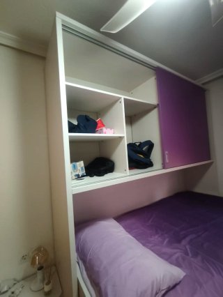 Cama nido con armario y cajones
