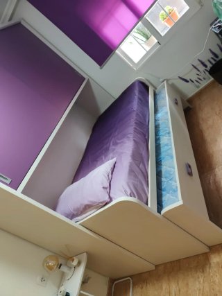 Cama nido con armario y cajones