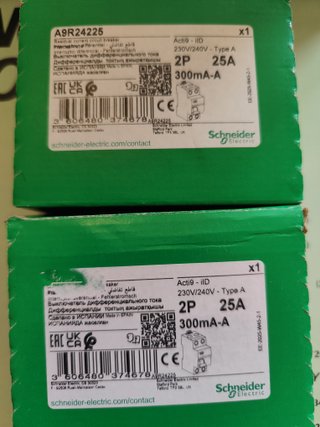 Diferencial 2p 25A en 300 Schneider A9R24225