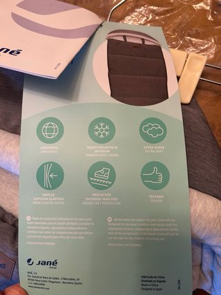 2 Sacos de silla/carro bebé gris