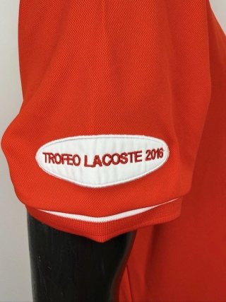 Lacoste Sport Polo Uomo Taglia 5 \ L Rossa Tennis