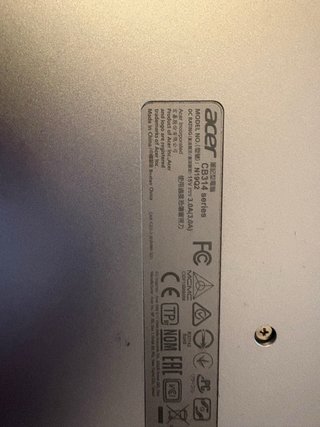 Chromebook Acer argento