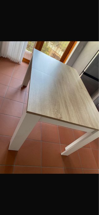 Mesa de comedor de madera extensible