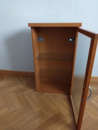 Espejo y mueble de baño madera