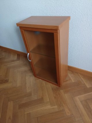 Espejo y mueble de baño madera