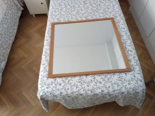 Espejo y mueble de baño madera