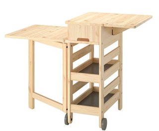 Mesa cocina abatible Ikea madera