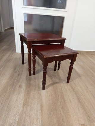 Set di 2 tavolini in legno