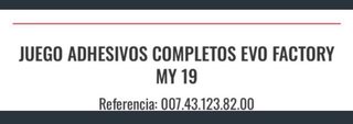 Kit Pegatinas Beta evo My Factory 2019