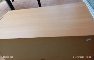 Mueble madera y cristal 2 puertas