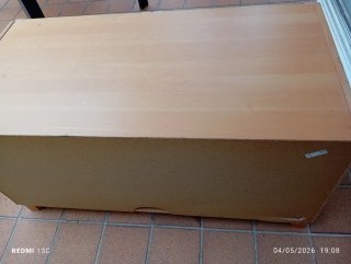 Mueble madera y cristal 2 puertas