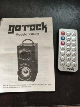 Altavoz Portátil Go Rock GR03 Negro/Rojo