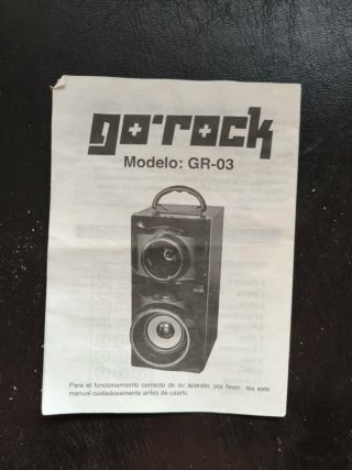 Altavoz Portátil Go Rock GR03 Negro/Rojo
