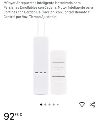 Motor persianas inteligente con mando