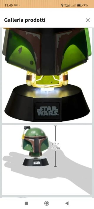 Lampada Boba Fett Star Wars Paladone ICONS