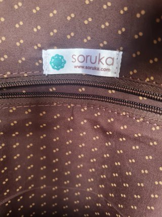 Mochila Soruka Piel Animal Print Rosa Verde