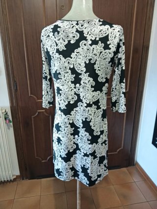 Abito Pittarello fantasia bianco nero