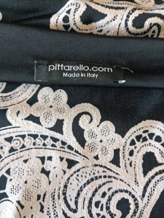 Abito Pittarello fantasia bianco nero