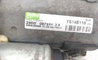 367638 9688268480 motor arranque peugeot 207