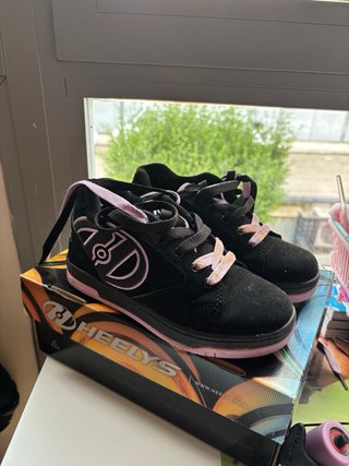 Zapatillas Heelys Negras y Rosas