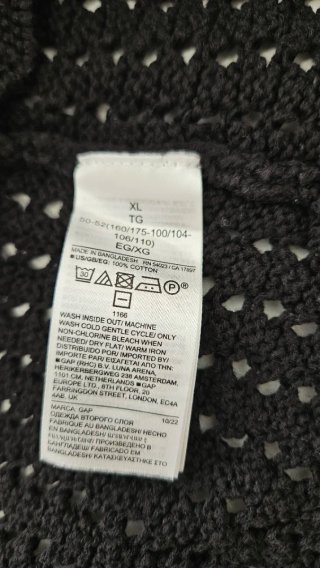 Jersey crochet GAP negro mujer XL
