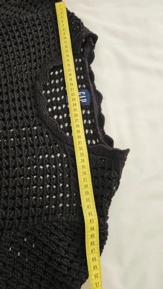 Jersey crochet GAP negro mujer XL