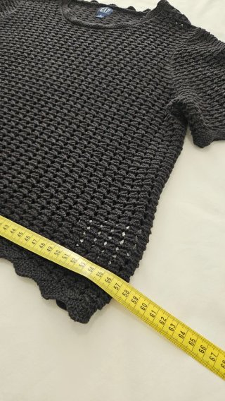 Jersey crochet GAP negro mujer XL