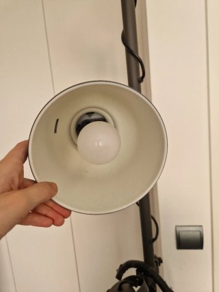 Lámpara de pie Ikea gris - Hektar