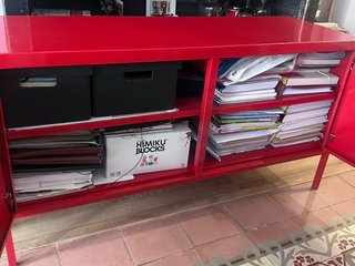 Aparador Metálico Rojo Ikea
