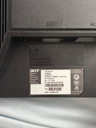 Monitor Acer Negro