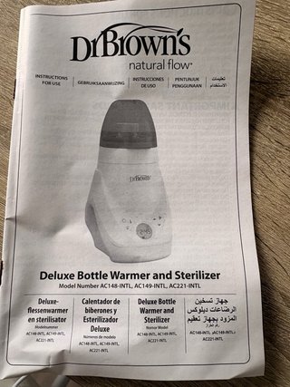 Calentador Biberones Dr. Brown's Deluxe