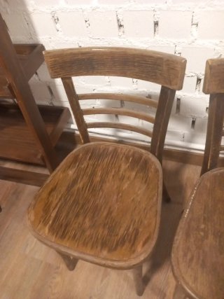 4 Sillas Thonet Madera Marrón