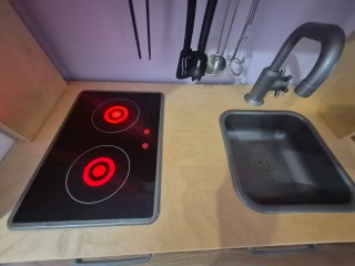 Cocina infantil Ikea,regalo frigorifico y batidora