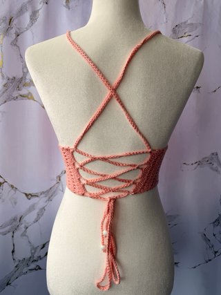 Top Crochet Artesanal Boho Talla S