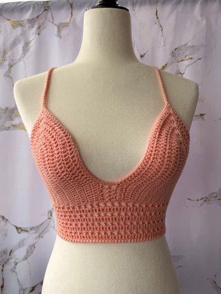 Top Crochet Artesanal Boho Talla S
