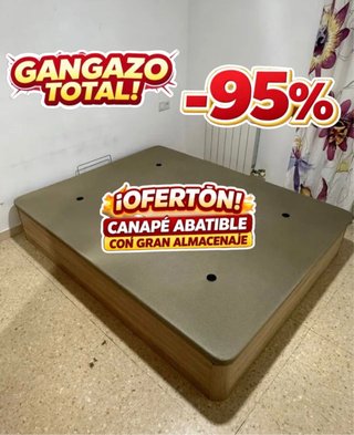 Canapé 150x190 nuevo en oferta