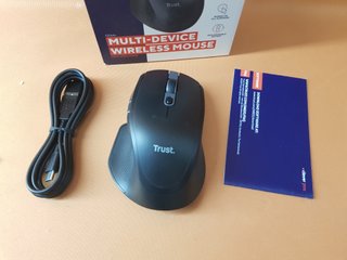 Ratón Inalámbrico Ozaa+ Multidispositivo Negro