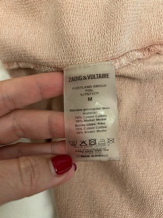 Sudadera Zadig & Voltaire Amour Rosa Dorada