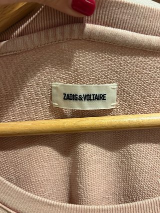 Sudadera Zadig & Voltaire Amour Rosa Dorada