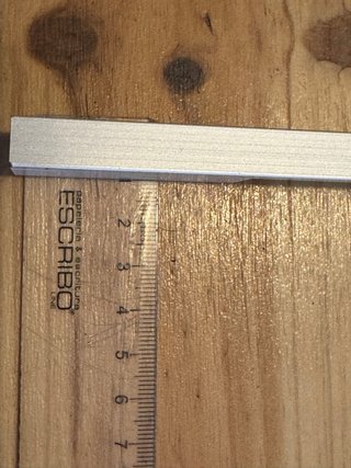 3 Tiradores AKER 210mm Cromo Mate