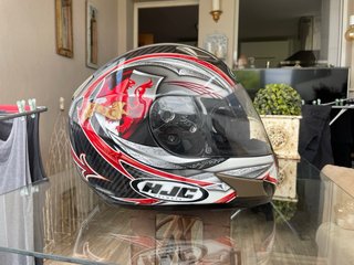 Casco Moto HJC - HQ1 Negro Rojo NUEVO
