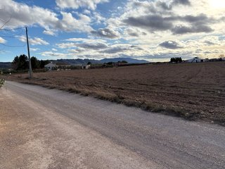 Terreno en venta yecla a 3km luz y agua crt ardal