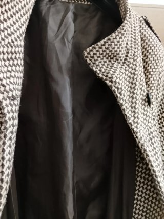 Chaquetón marrón y beige nuevo