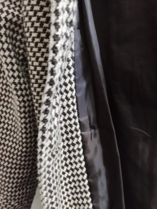 Chaquetón marrón y beige nuevo