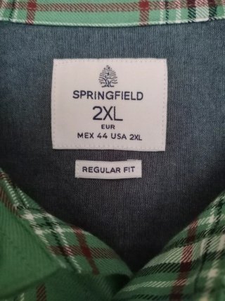 Camisa Springfield Cuadros - Talla XXL
